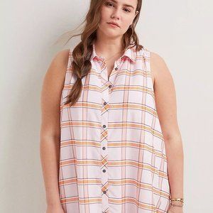 Maeve Plaid Flounced Mini Dress